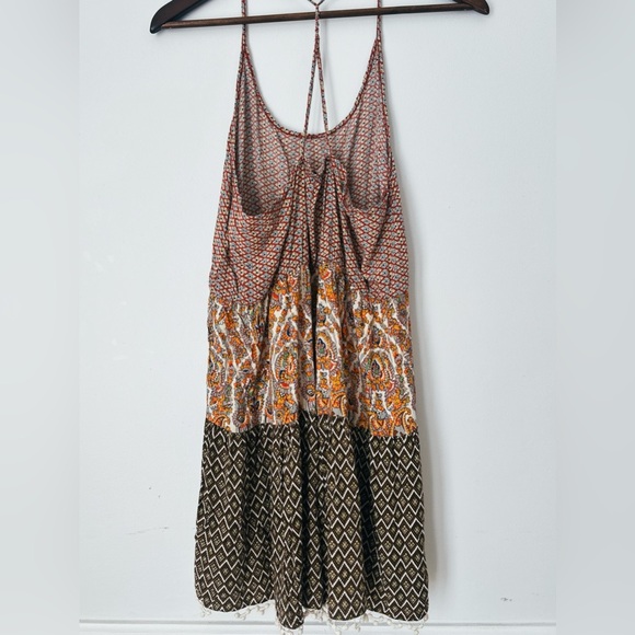 Umgee USA Boho Tiered Tank Top L – Mixed Print Sleeveless Tunic Festival - Picture 9 of 9